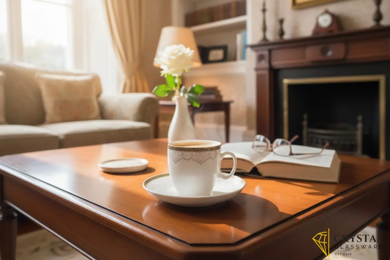 Elegant Ceramic Cup and Saucer 6 pcs Set